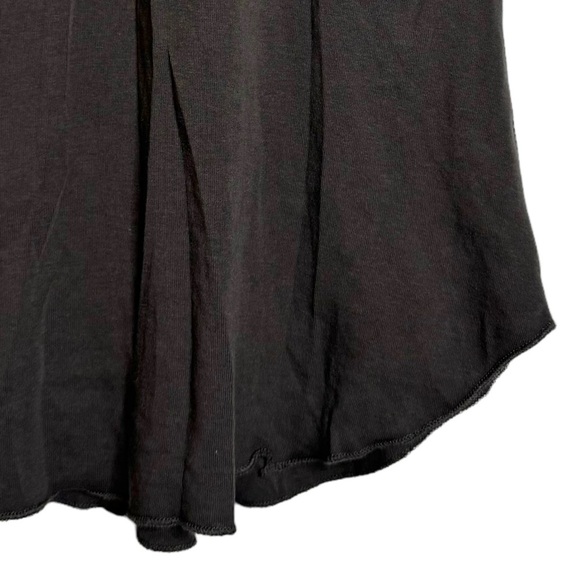 Chaser Racerback Tank Top Corset Front Curved Hem Faded Black Medium - Picture 12 of 16